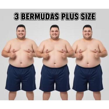 Imagem de Kit 3 Short tactel plus size masc - SUBIMISSION, Azul, G3
