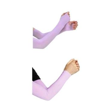 Imagem de Mangas de Braço com Proteção UV - 2 Pares para Homens e Mulheres, Roxo