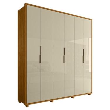 Imagem de Guarda Roupa Casal Matisse 6 Portas MDF 210 cm Madetec, Cumaru Opala