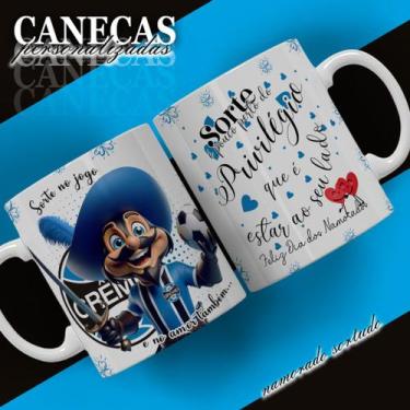 Imagem de Caneca personalizada futebol NAMORADO SORTUDO 325ML - ABRAKADABRA33, 1