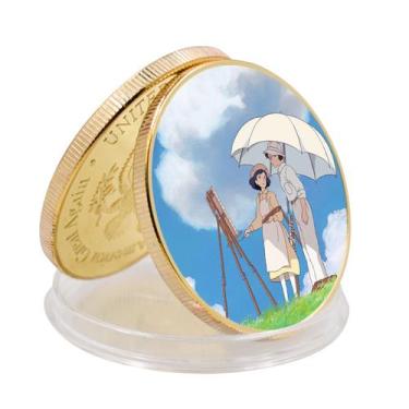 Imagem de Moeda colecionável Hayao Anime Coins Medalhas 4cm 30g de ferro - Yiwei