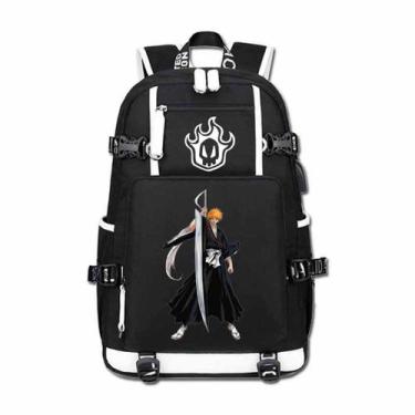 Imagem de Mochila Bleach Kurosaki Ichigo Cartoon Kids School 30x15x47cm - yiweis