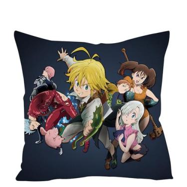 Imagem de Capa de almofada decorativa Sevens Deadlys Sins Anime - yiweisai