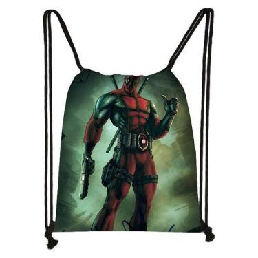 Imagem de Bolsa com cordão Deadpool Anime String Swim Gym Bag 32x38cm - Yiweisai