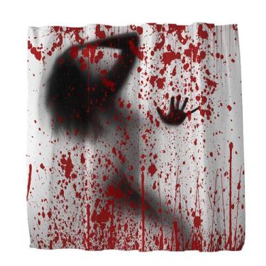 Imagem de Cortina de banho Halloween Bloody Hands Anime 180x180cm - yiweisai