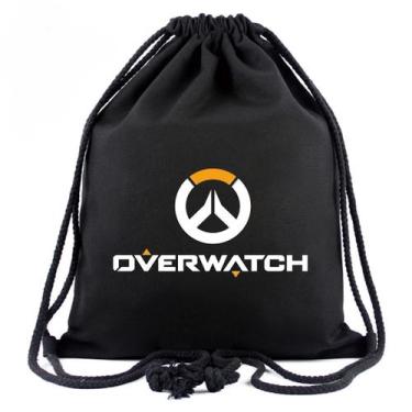 Imagem de Mochila com cordão Anime Overwatch OW com impressão 3D para crianças -