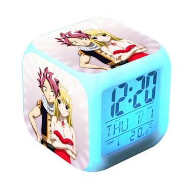 Imagem de Despertador digital LED Fairy Tail Square 8x8x8cm ABS - yiweisai