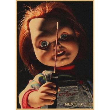 Imagem de Pôster: arte de parede, pintura decorativa, Chucky Retro Anime - yiwei