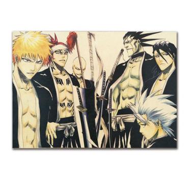Imagem de Pôster de arte de parede Picture Bleachs Anime Art 51,5x36cm - yiweisa
