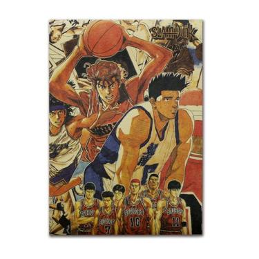 Imagem de Pôster Slums Dunks Anime Art 51,5x36cm em papel - Yiweisai