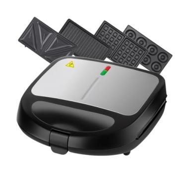 Imagem de Sanduicheira Elétrica 4 em 1 Grill Misteira Waffle Donuts Antiaderente 220v