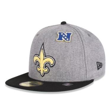 Imagem de BONE NEW ERA 59FIFTY NEW ORLEANS SAINTS NFL PRETO-Masculino