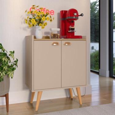 Imagem de Buffet 2 Portas Linea Prateleira Organizadora Decoração Cozinha Sala E