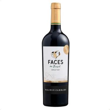 Imagem de Vinho Tinto Seco Brasileiro Merlot Lidio Carraro Faces 750ml