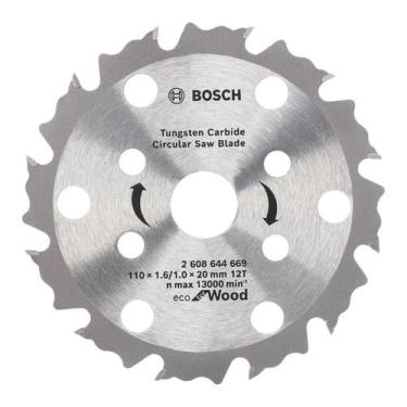 Imagem de Disco Serra Circular 12 Dentes Bosch Eco Coolteq Ø110x20mm