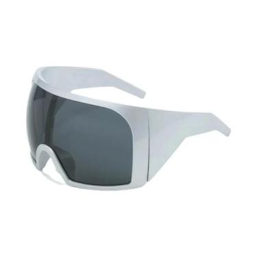 Imagem de Óculos De Sol Masculinos Oversized UV400, Anti-Vento, Lentes Grandes, 