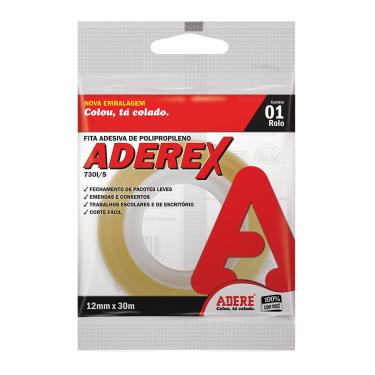 Imagem de Fita Adesiva ADEREX Mel 1,2cm x 10M Adere