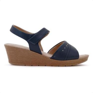 Imagem de Sandália Usaflex Salto Plataforma Laser Feminina-Feminino