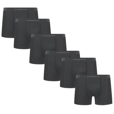 Imagem de Kit Com 6 Cuecas Plus Size Tamanhos Grandes Modelo Sem Costura - Selen