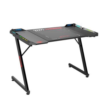 Imagem de Mesa Gamer Redragon RGB 120cm Fibra Carbono GD-1104E-L Preto