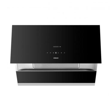 Imagem de Coifa de embutir ou parede 91cm Robam preta aço inox 304 vidro motor BLDC 1400 CFM cont...