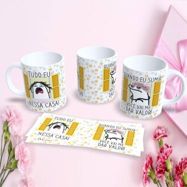 Imagem de Caneca Dia das Mães Flork 325ML Estampa 41 Presente Criativo em Porcelana Branca Apta micro-ondas Outras Marcas