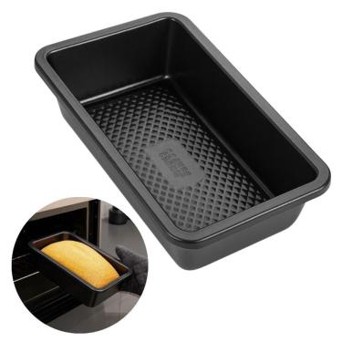 Imagem de Forma Para Pão Bolo Retangular Antiaderente Assadeira Forno