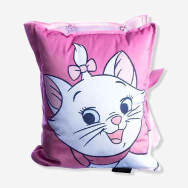 Imagem de Almofada Formato Carta Marie com Enchimento em Fibra Siliconada e Toque Macio Aveludado Vermelho Disney