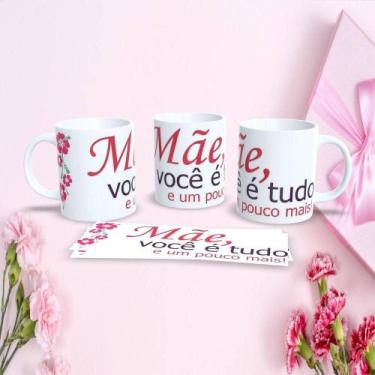 Imagem de Caneca de Porcelana 325ML Mães Estampa 71 Decorada para Dia das Mães U