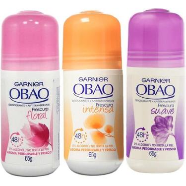 Imagem de Desodorante Obao Feminino 3 Unidades de 65 g Cada Sortidos