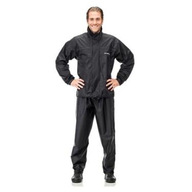 Imagem de Capa de Chuva Motoqueiro Tamanho G Pantaneiro, Masculino, Nylon Preto,