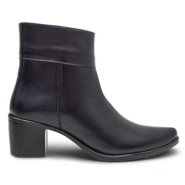 Imagem de Bota Feminina Cano Baixo em Couro Estilosa