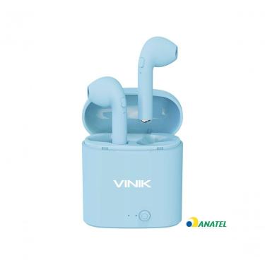 Imagem de Fone de Ouvido Bluetooth Vinik Easy W1+ TWS True Wireless Estéreo Real com V5.0+EDR Azul