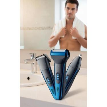 Imagem de Barbeador Elétrico 3 em 1: Cabelo, Barba e Nariz (Bivolt) - Congratula