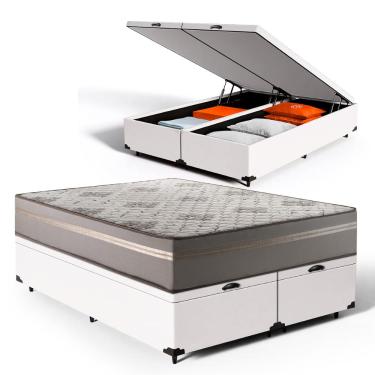 Imagem de Cama Box Baú com Colchão de Espuma D33 Millenium One Face King 193cm