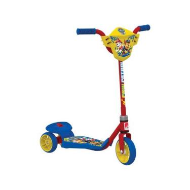 Imagem de Patinete 3 Rodas Patrulha Canina Bandeirante, Azul, Vermelho e Amarelo