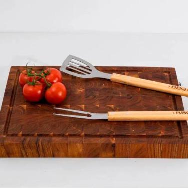 Imagem de Tábua para Corte em Madeira Gourmet Butcher 40x30x5cm - MART