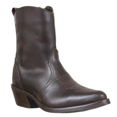 Imagem de Bota Texana Masculina Cano Curto Bico Fino Castanho Cow Way 36926, 42