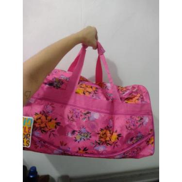 Imagem de Bolsa mala Clio  floral 60 LT ideal para viagem, Verde
