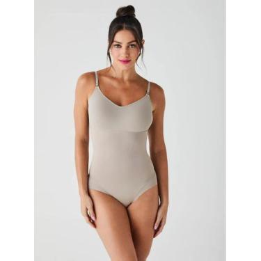 Imagem de Body com Bojo Modelador Liz Lingerie - Ref. 73382, Sépia, 42B