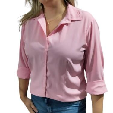 Imagem de Camisa Feminina Social Manga Longa Espandex Não Amassa - Repelique, Ro