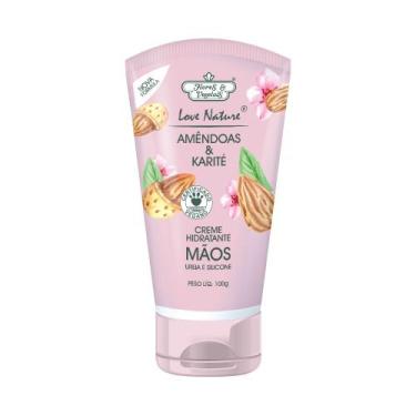 Imagem de Creme Hidratante Flores e Vegetais Mãos Amêndoas & Karité 100g - Flore