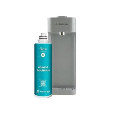 Imagem de Purificador de água natural hidro filtros facile c7 cinza, Não necessi
