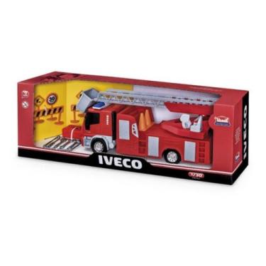 Imagem de Carrinho De Brinquedo Caminhão Iveco Tector Bombeiro