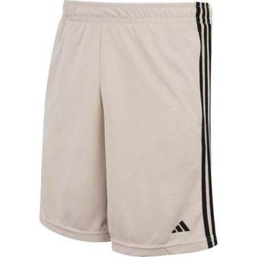 Imagem de Short Adidas 3 Listras Masculino - Bege+Preto - GG, GG