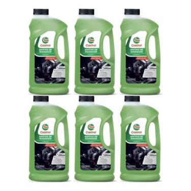 Imagem de Kit 6 Aditivo De Radiador Castrol Inorgânico Verde Pu