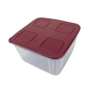 Imagem de Tupperfresh Quadrado 1,5 litros tampa Marsala Tupperware