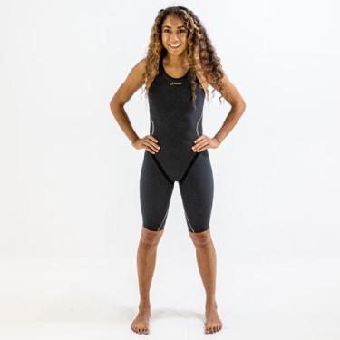 Imagem de Maiô Finis Rival 2.0 Open Back - Feminino, 24 US, Preto
