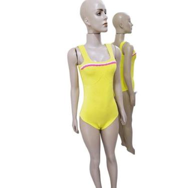 Imagem de Body Modal trabalhado FEMININO - FIA MODAS, Amarelo, ÚNICO