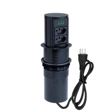 Imagem de Torre Multiplug Automático 2 Tom 20a + 3 usb 5.2A + Indução - CONNECT 